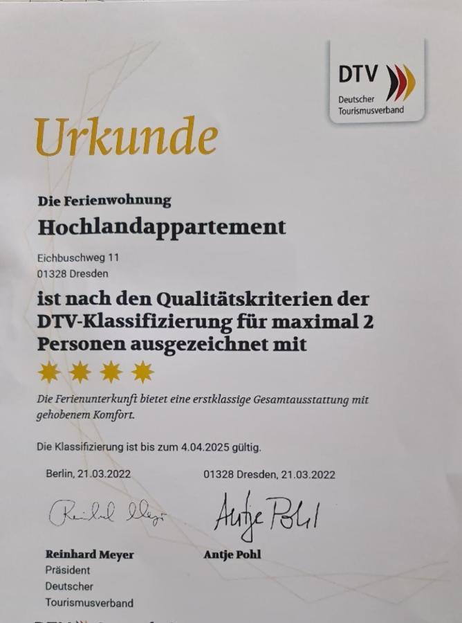 Hochlandappartement Dresden Exteriör bild
